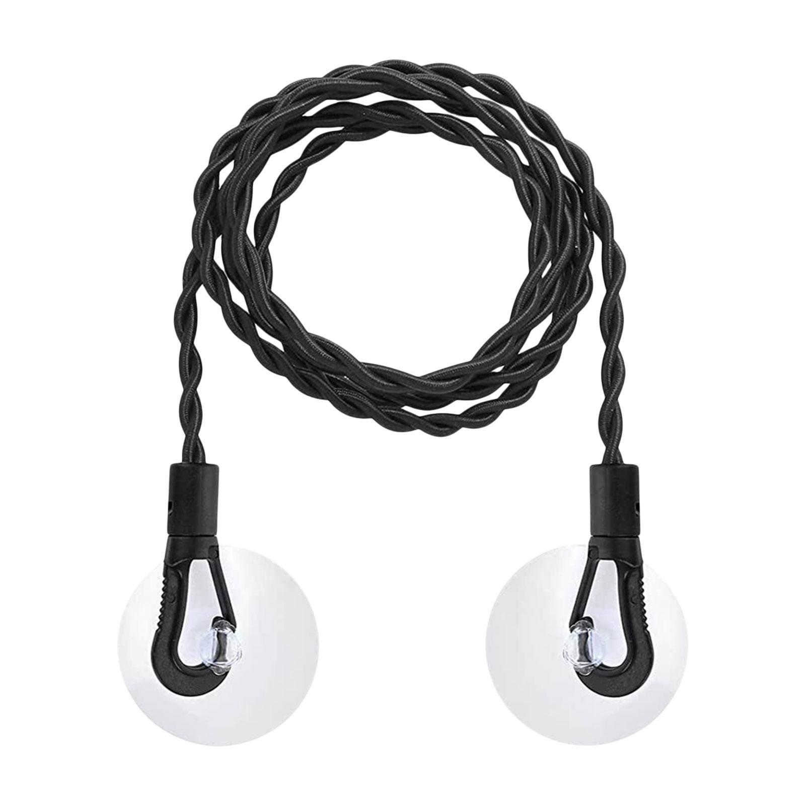 

Уличная бельевая веревка | Плетеная шнуровая линия одежды для путешествий с 2 сильными присосками | Портативный кемпинг Ac