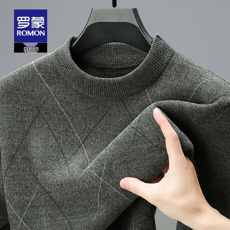 

Romon Men s Fleece-Lined Warm Knit Sweater 2XL 180