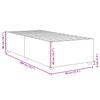 Bed Frame without Mattress Blue 31.5 x 78.7 in (80 x 200 cm) Fabric