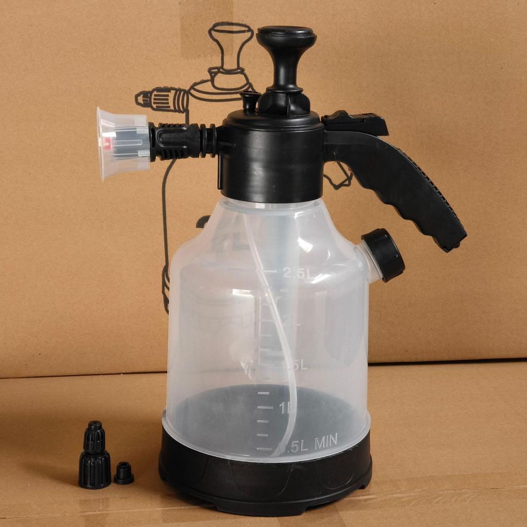 High-Pressure Transparent Sprayer: Large Capacity, Heat-Resistant, for Garden & Home Use