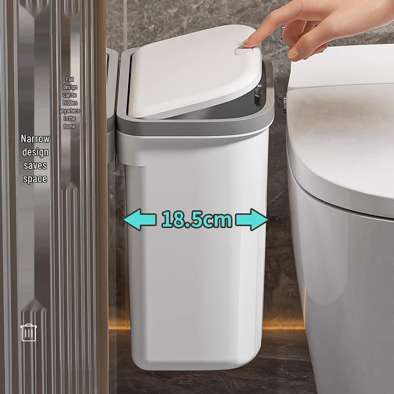 Cubo de basura de plástico abatible para pared para almacenamiento de cocina, baño e inodoro