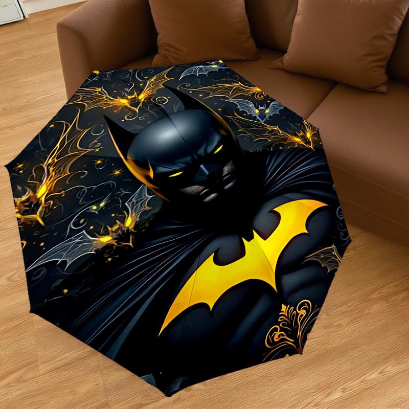 1PC Warner Batman Bat Automatic Open/Close Umbrella with Windproof, 58-Rib Sturdy Canopy, Durable Ribs1275A