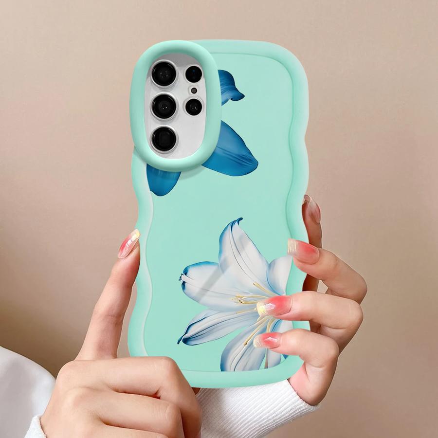 Cartoon Flower Pattern Case for Samsung Galaxy S20 FE S21 A26 S23 Plus S22 Ultra S24 A25 S25 Soft Phone Cover A54 A24 A34 A35