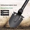 Multi-Functional Compact Entrenching Shovel - Car-Mounted Tool for Camping, Fishing, and Soil Loosening