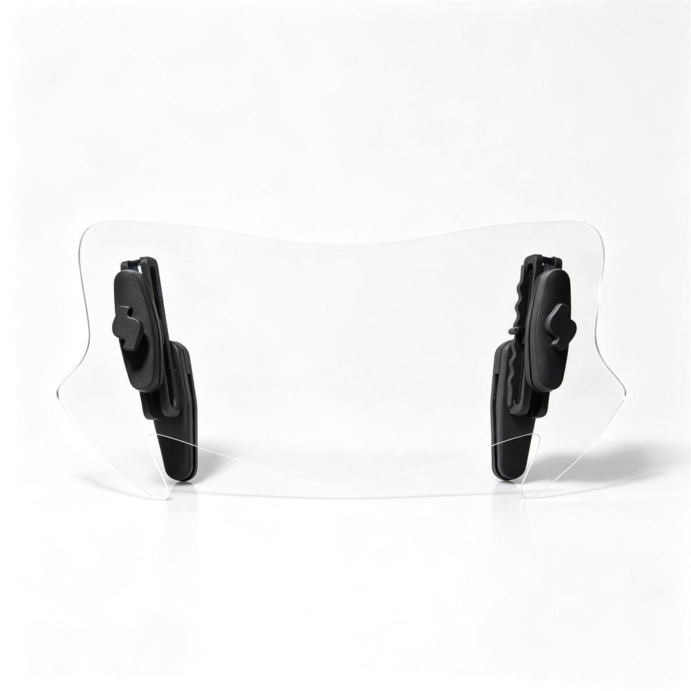 Motorcycle Windshield Extension Adjustable Spoiler Clamp-On Deflector