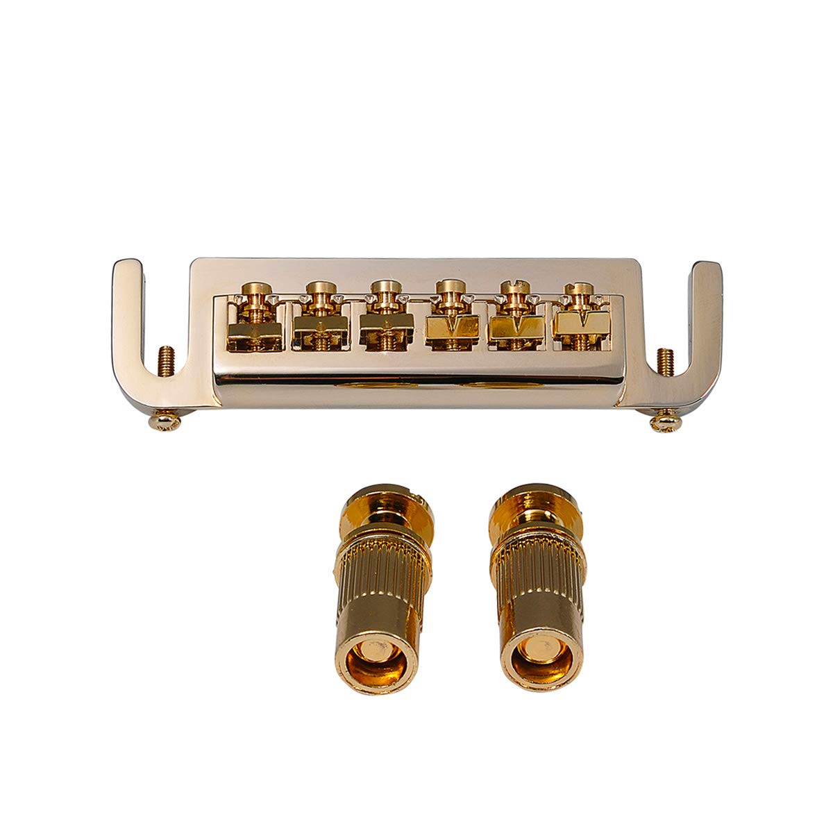 

Musiclily Pro 10.5mm Badass Type Wraparound Bridge для электрогитары LP, золото