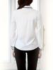 Classic Women's White Office Shirts with Contrasting Collars and Cuffs - European, American, Japanese, Korean Styles