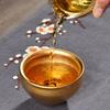 Jianzhan Iron Tire Master Cup Tea Cup Gold Oil Drop Gilded Tea Cup Ceramic Large Master Cup Suitable for Home and Commercial Use