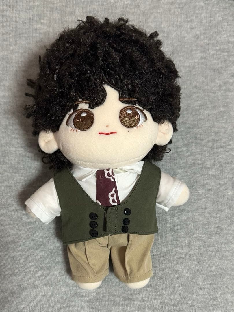 

[USED] BTS V Tae Black Hair Plush Toy 20cm Bag
