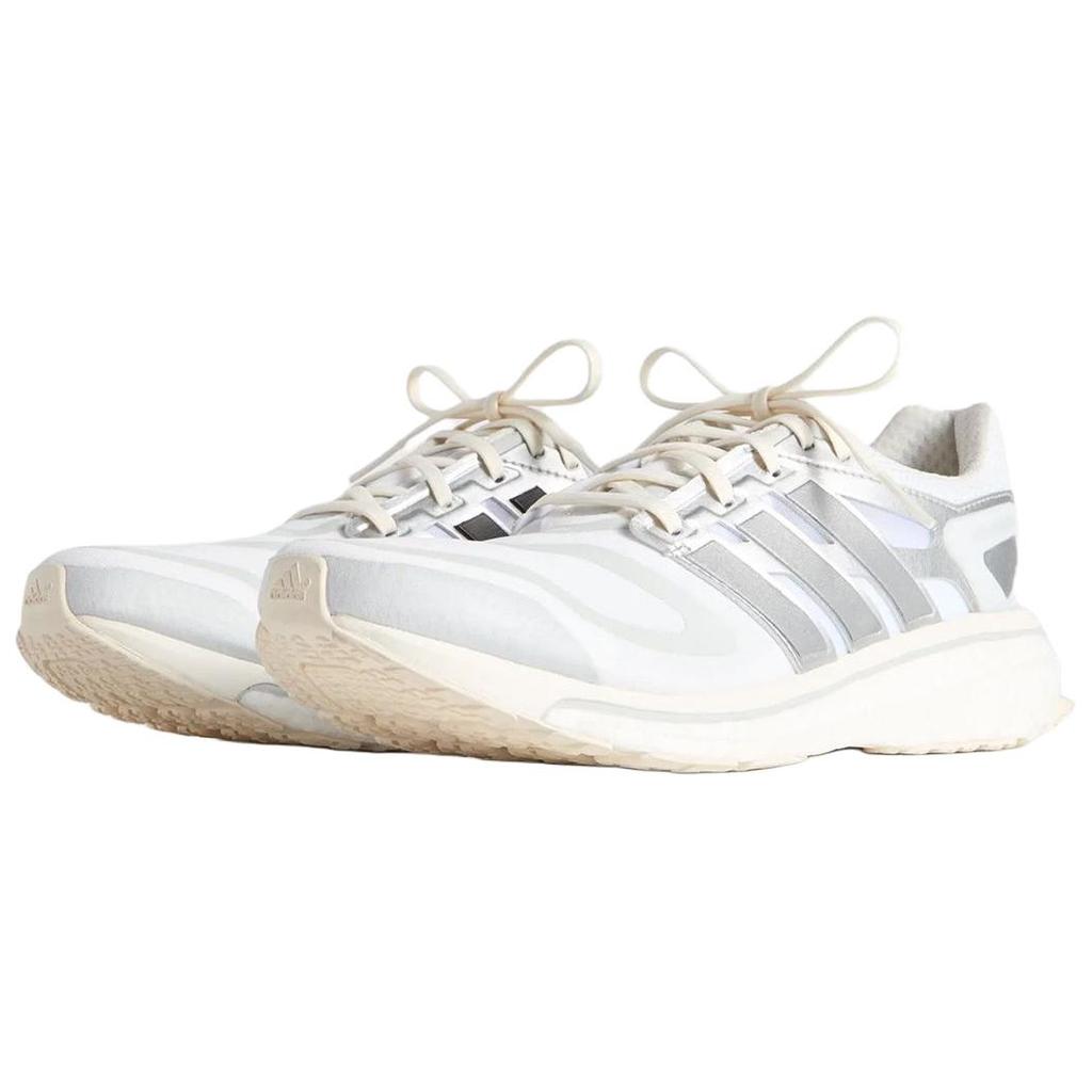 Kith X Adidas Energy Boost Running Through the Decades Pack Unisex Sneakers White Black Silver-Metallic JQ9293
