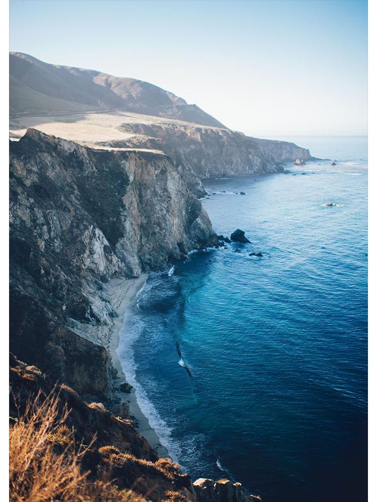 Nordisk Natur Landskap Grønn Skogsvei Fjellsjø Plakat Lerretsmaleri Veggkunst For Moderne Stue Hjem Dekorasjon