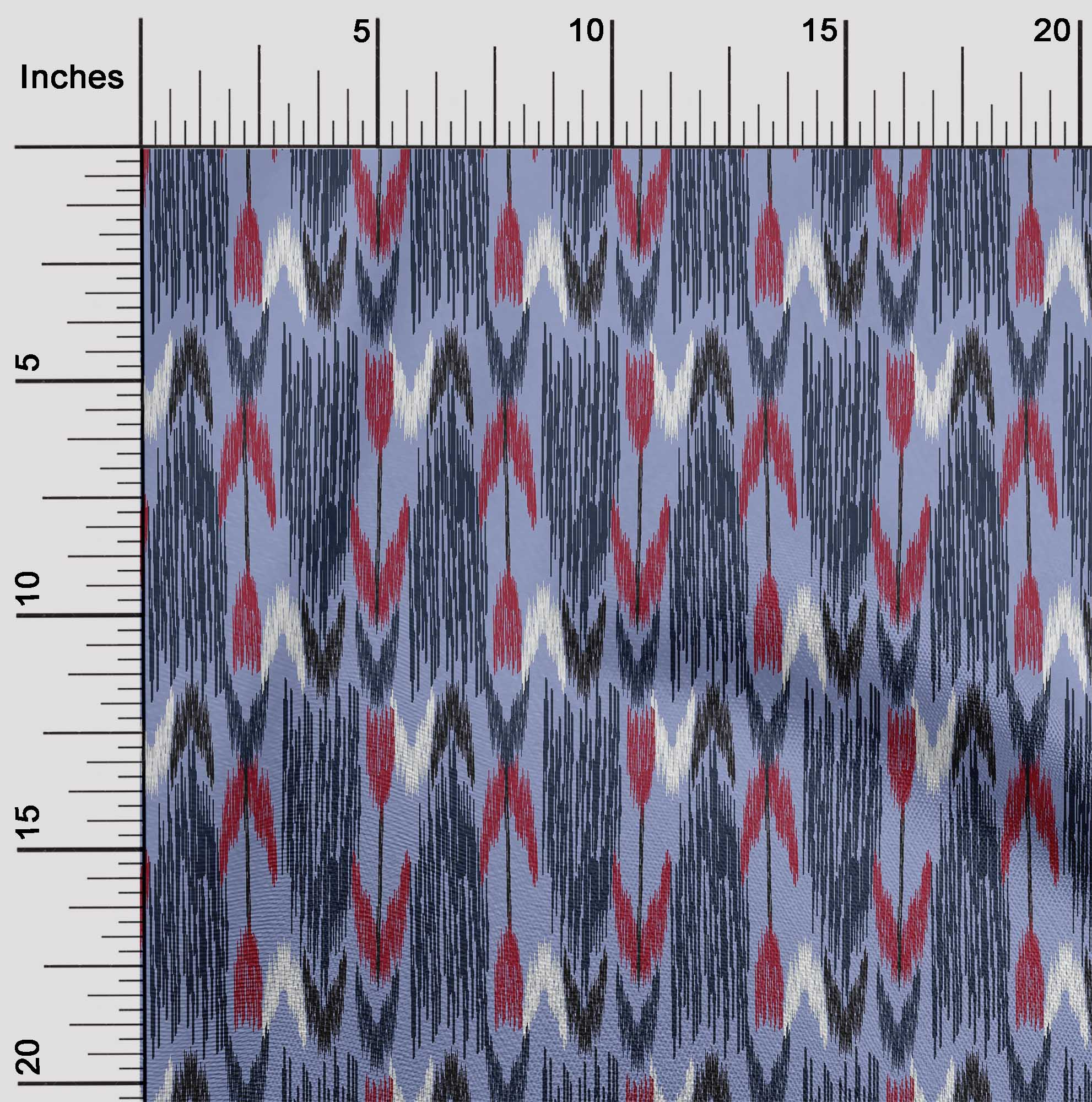 

OneOone Cotton Flex Fabric Arrow Ikat Printed Craft Fabric BTY шириною 40 дюймів 42 Inch Wide - Viscose Chiffon синій