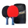 2 Raquetas de Tenis de Mesa para Principiantes Entrenamiento de Tenis de Mesa Goma de Puntos hacia Dentro Paletas de Ping Pong Raqueta