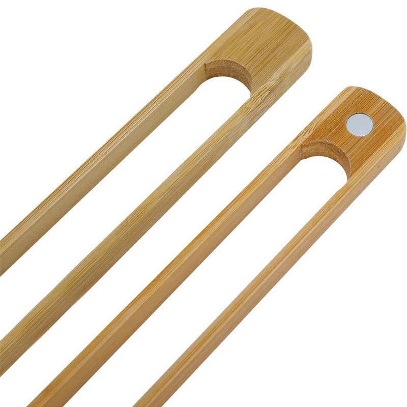 1/2 Stk. Magnetische Bambus Toasterzange Servierzange Toaster Brot Klemme Werkzeug Gebäckklemme Toasterzange Bambus Toasterzangen