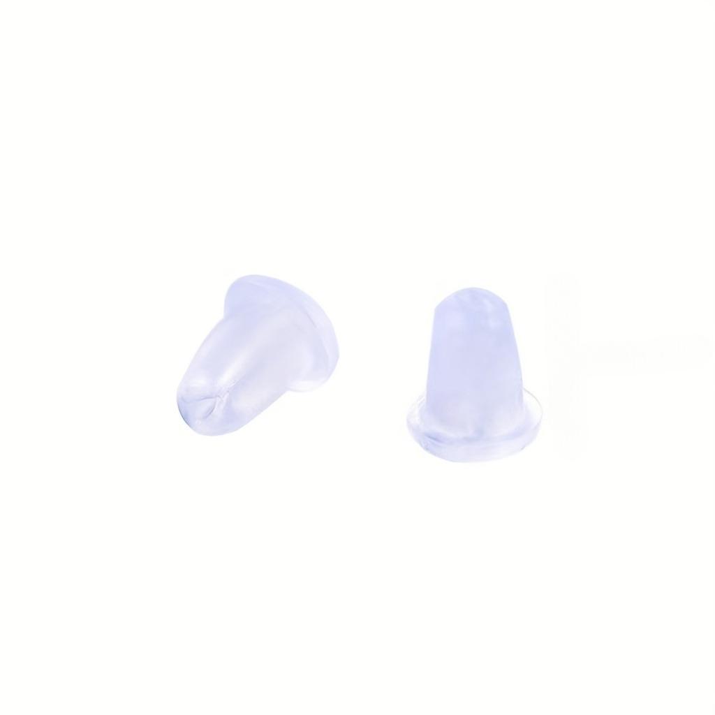 100Pcs DIY Jewelry Earrings Earrings Accessories Anti-silicone Behind-the-ear Plugs Premium Stud Earrings Plugs