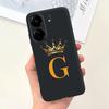 New For Redmi 13C 4G Case Fashion Design Letter Flower Luxury Crown Soft Silicone Back Cover For Xiaomi Redmi13C 13 C Phone Case