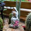 Artistic Religious Mother Son Statue Resins Figurine with LED Light Nursery Decors Mother Day Present For New Mom