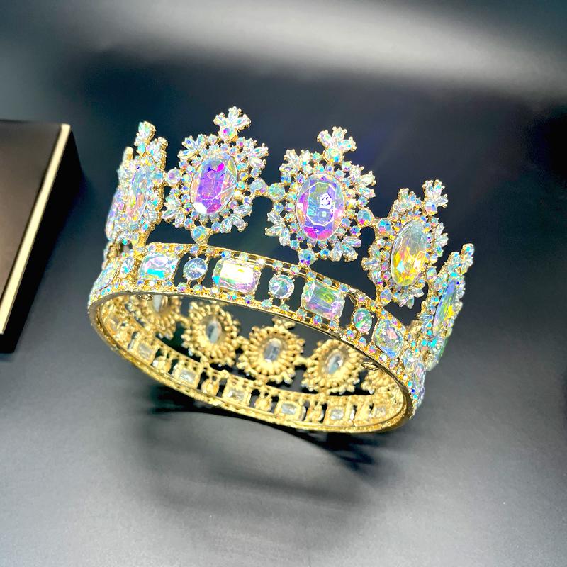 1pc Luxurious Jewelry Hair Accessories High Quality Rhinestone Banquet Birthday Princess Headband Bride Wedding Accessory Crown