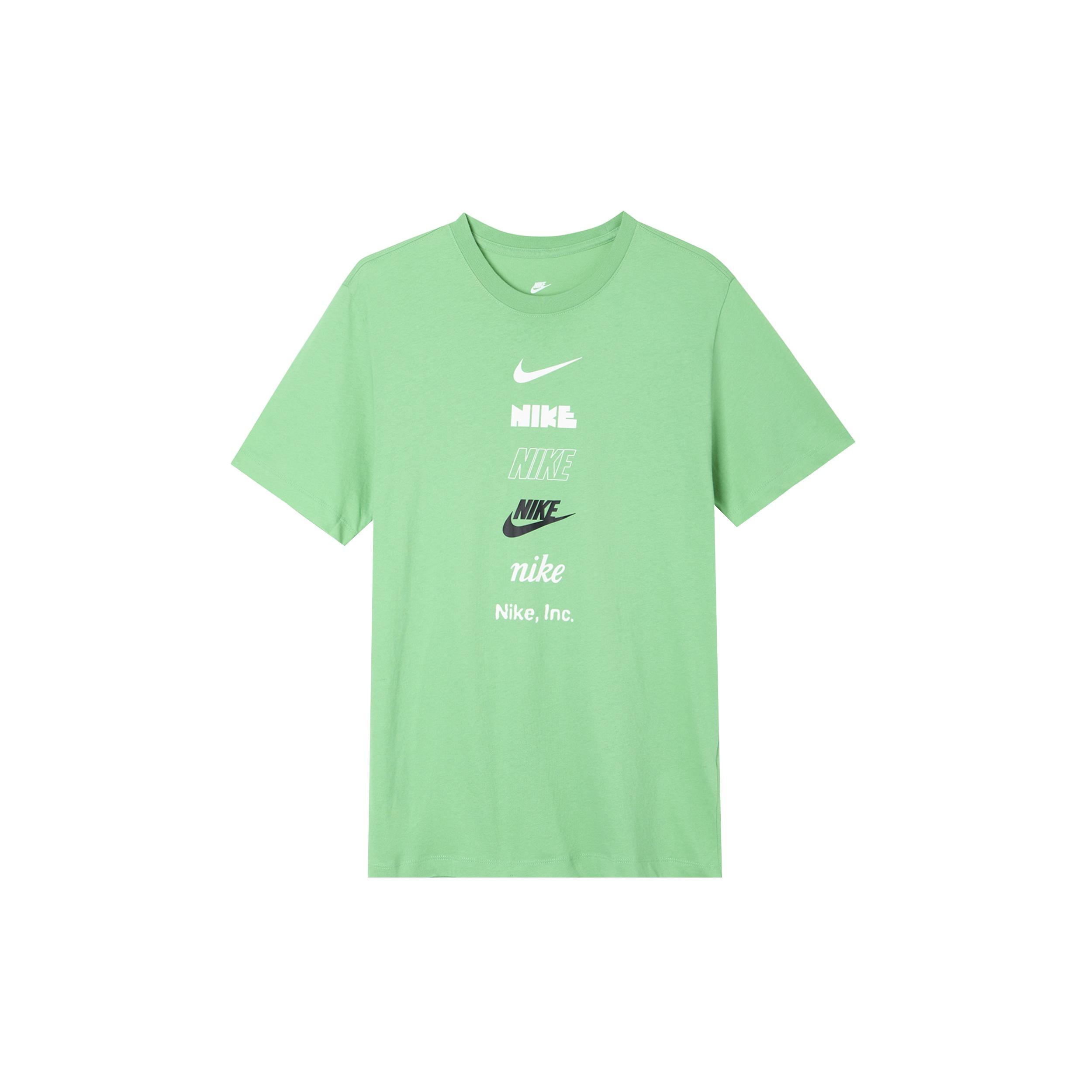 Nike Multi Logo T-Shirt Green Men s DZ2876-363 L