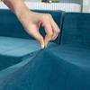 Samtstoff passt auf Couch, Sessel, Zweisitzer oder Chaiselongue. Kaufen Sie zwei separate Bezüge, um Ihr gesamtes L-förmiges Sofa abzudecken.