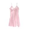 JunyueLiang Smooth and Shiny Loungewear Cute and Includes Shorts and Set or Set Size Women's Silk-Like Set, Sexy, Pants, 2-Piece 5-Piece (Pink 5-Piece