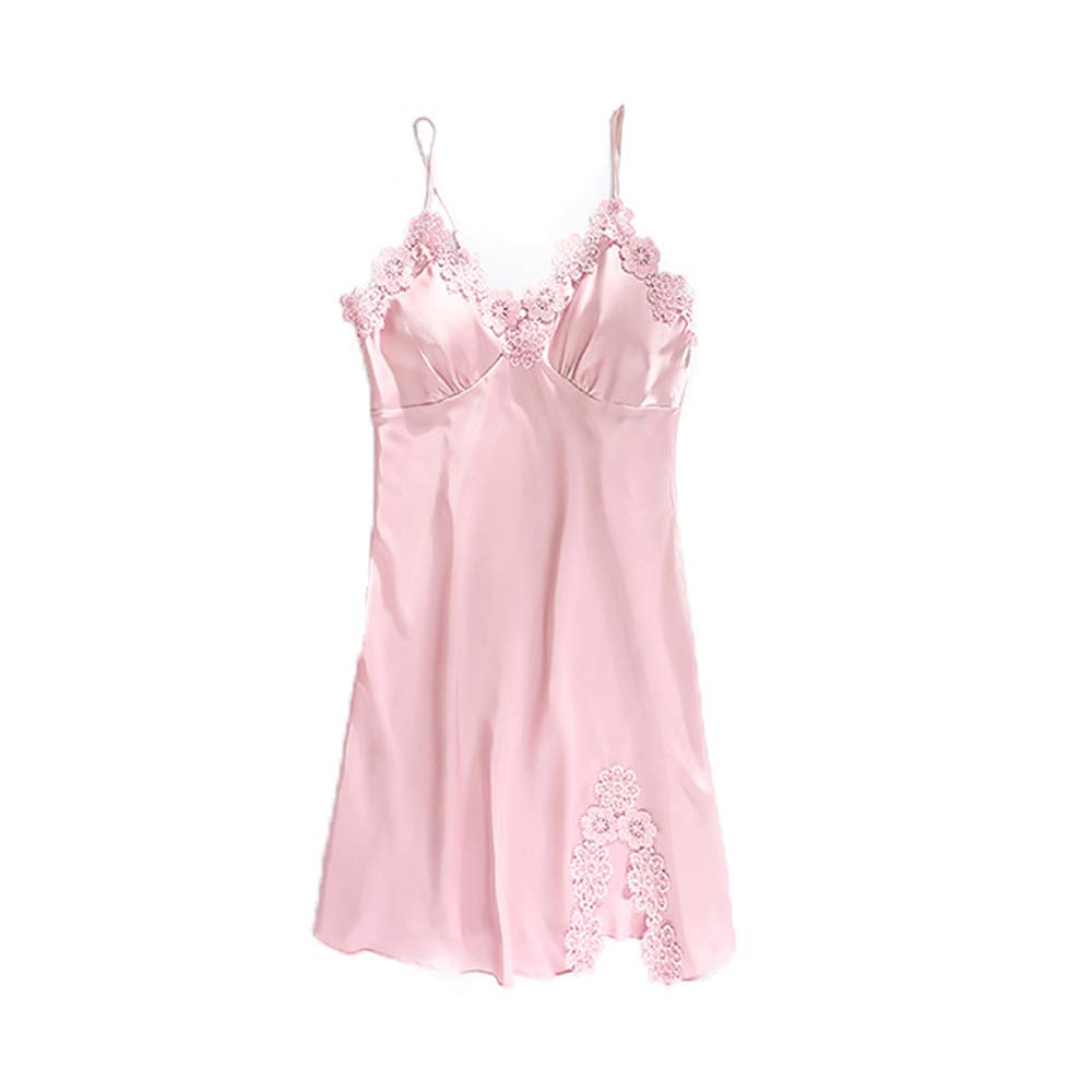 JunyueLiang Smooth and Shiny Loungewear Cute and Includes Shorts and Set or Set Size Women's Silk-Like Set, Sexy, Pants, 2-Piece 5-Piece (Pink 5-Piece