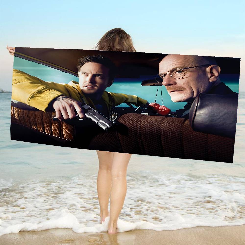 Movies B-Breaking B-Bad Beach Towel Colorful Bath Towels for Girl Microfiber Quick Dry Custom Sand Free Beach Yoga Spa Gym Pool