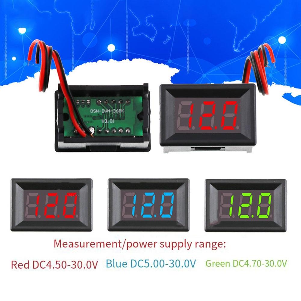 2-zeilige LED-Spannungstabelle Blau DC-Spannungstabelle DC4.5-30V