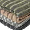 New Gradient Color Vertical Stripe Large Size Scarf for Men Dirty Dye Fringe Gradient Color Cotton Scarf/Shawl