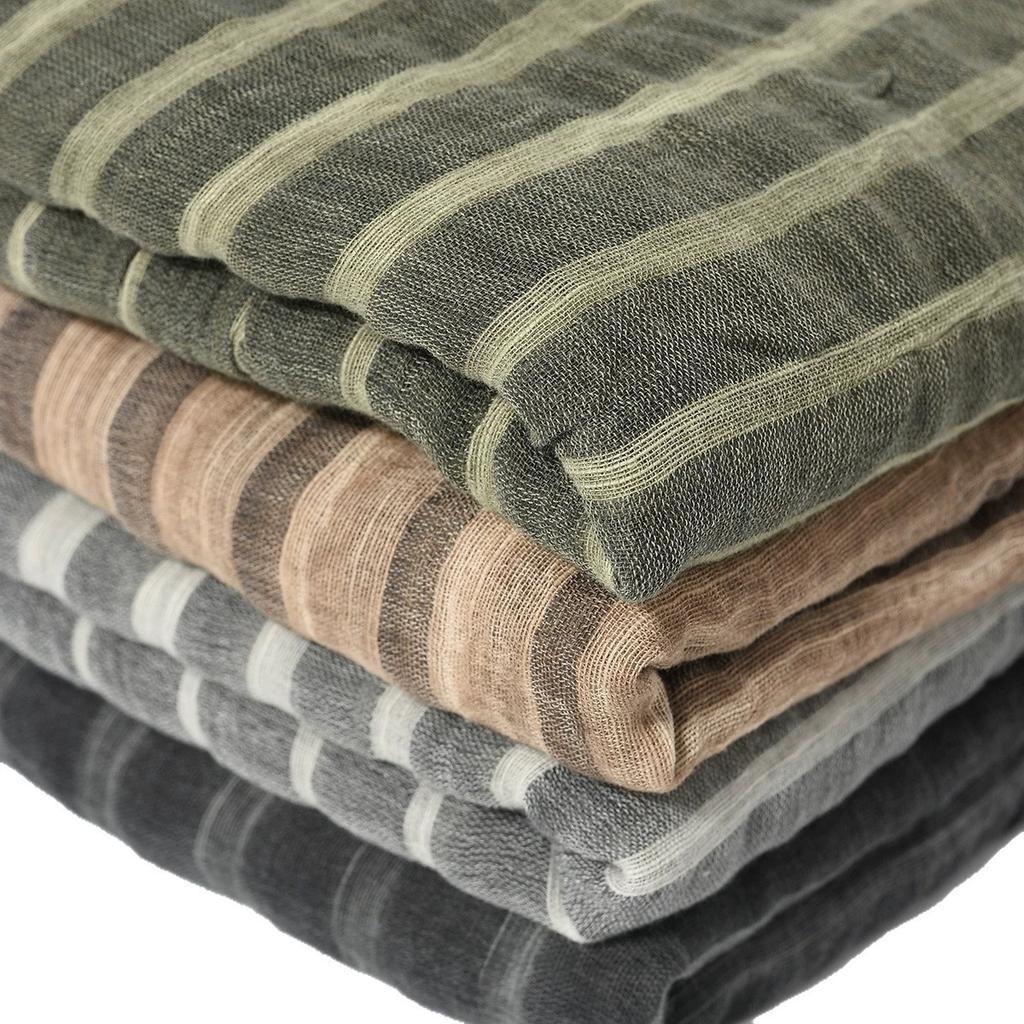 New Gradient Color Vertical Stripe Large Size Scarf for Men Dirty Dye Fringe Gradient Color Cotton Scarf/Shawl