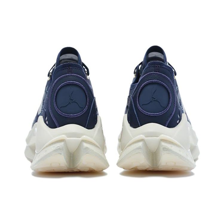 Li-Ning 1990 Zhi Ying RMX Lightweight High Resilience Non-Slip Wear-Resistant Low-Top Sports Casual Shoes Women Sneakers New-Iris-Blue ALFT014-1