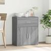 VidaXL Buffet sonoma gris 60x31x70 cm bois d'ingénierie, armoire de rangement, meuble d'entrée, meuble d'appoint, meuble de 840469