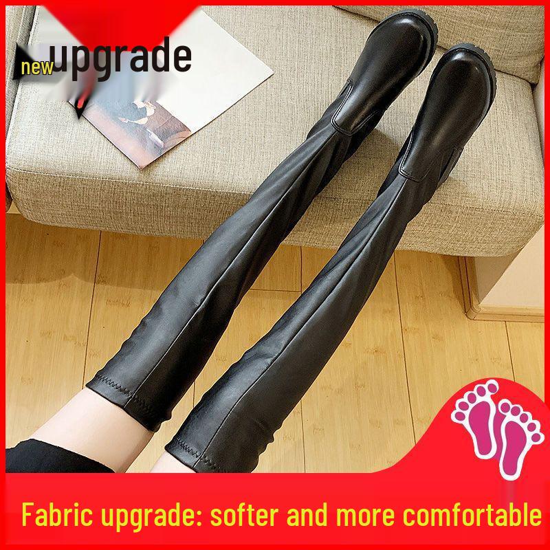 Women's Fleece-Lined Over-the-Knee Boots - 2025 Winter Collection