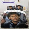Σετ Κλινοσκεπασμάτων με Σχέδιο Neymar, Σετ Παπλώματος Κάλυμμα Παπλώματος Μαξιλαροθήκη Οικιακό Δώρο Γενεθλίων(1 * παπλωματοθήκη + 2 * μαξιλαροθήκη, χωρίς πυρήνα)