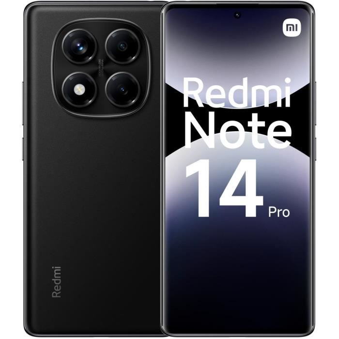 XIAOMI - Redmi Note 14 Pro - 8 Go + 256 Go - Midnight Black