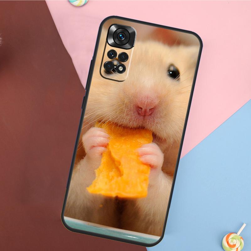 Cute Lovely Pet Hamster Cover For Xiaomi Redmi Note 14 13 Pro 12 11 9 10 9S 10S 11S 12S Redmi 14C 10C 12C 13C Case