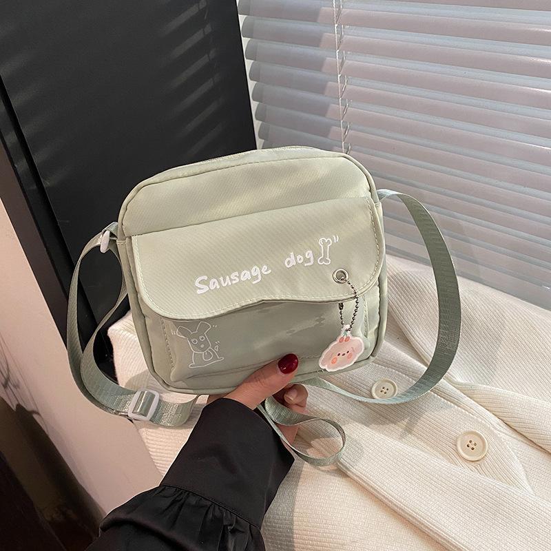 Nylon Small Bag Women's 2025 New Versatile Cute Simple Shoulder Oblique Span Bag Small Square Bag
