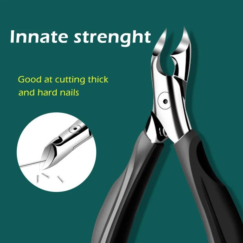 1pcs Toe Nail Clippers Nail Correction Thick Nails Ingrown Toenails Nippers Cutters Dead Skin Dirt Remover Pedicure Care Tool