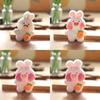 Fluffy Soft Bunny Stuffed Animal Keychain Charms Ideal For Bags And Accessories