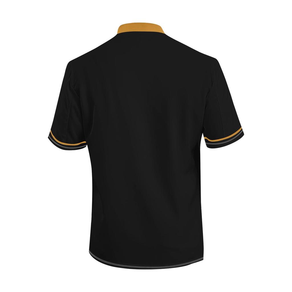 Chef's Jacket Chef Uniform Men's Women's Short Sleeve Cotton Kitchen Chef Jacket Costume Restaurant Hotel Cafe Chef Coat