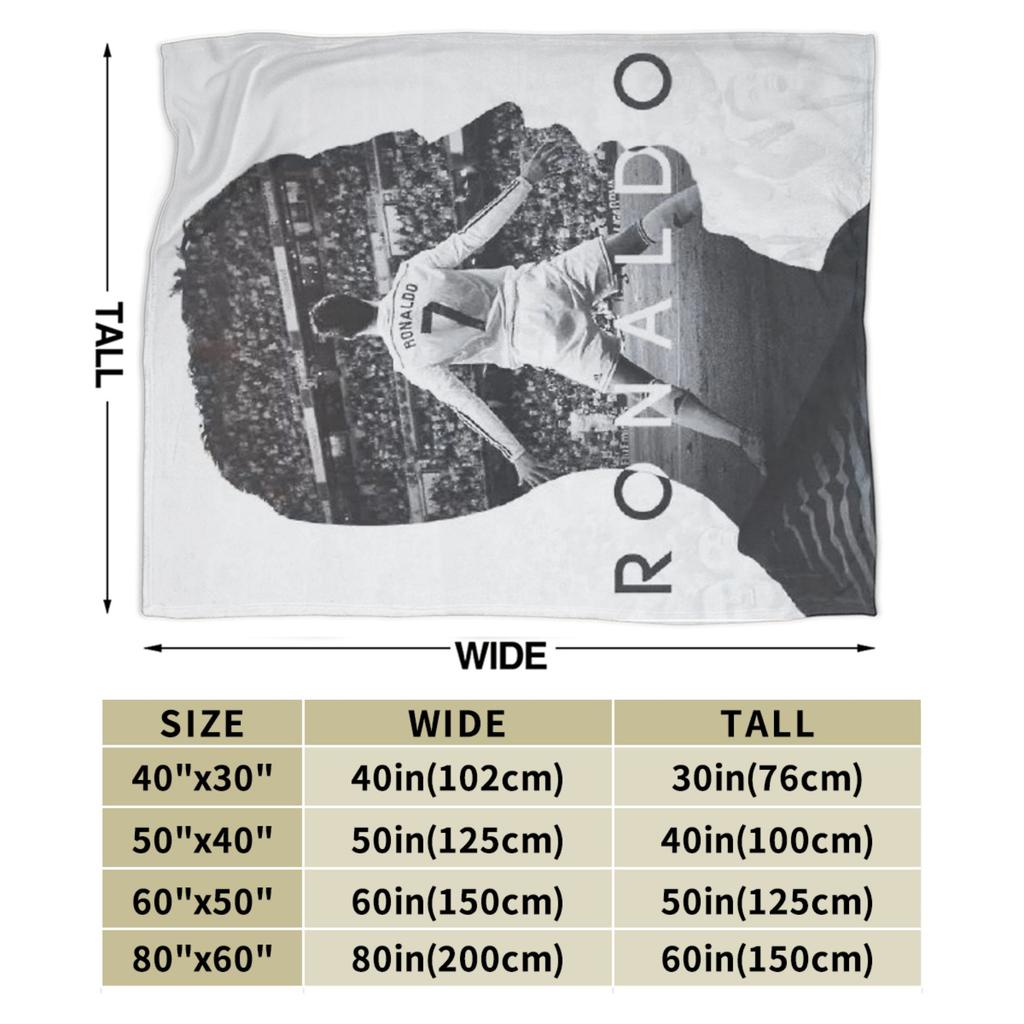 Cr7 Be Strong Flannel Blankets Creative Throw Blanket for Home 150*125cm Bedspreads,