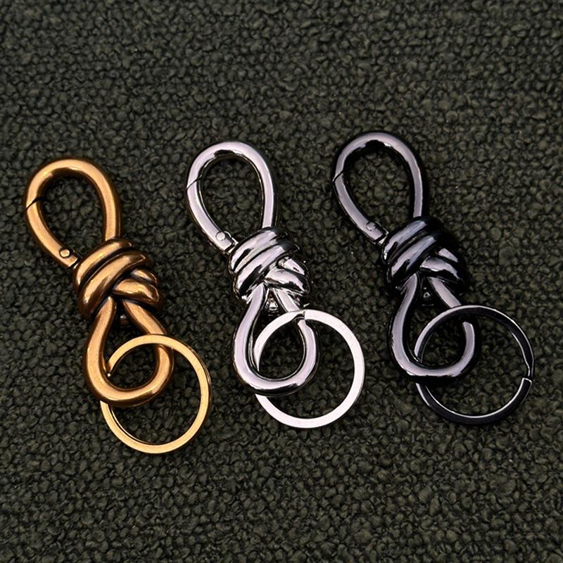 New Keychain Unisex Couple Key Ring Knot Buckle Butterfly Buckle 8-Shaped Buckle Original Design Keychain Pendant Accessories