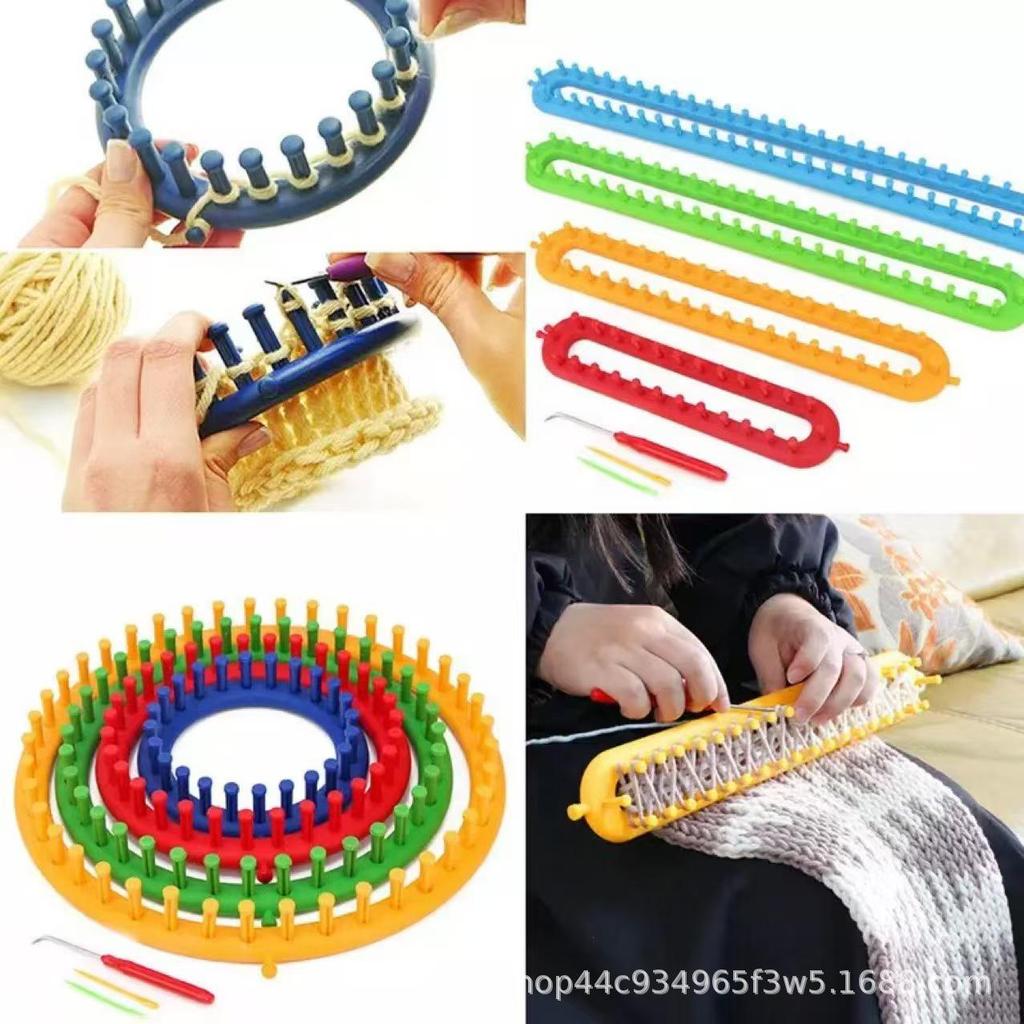 Handgjord DIY Ullvävmaskin: Set med verktyg för halsduk, mössa och buff