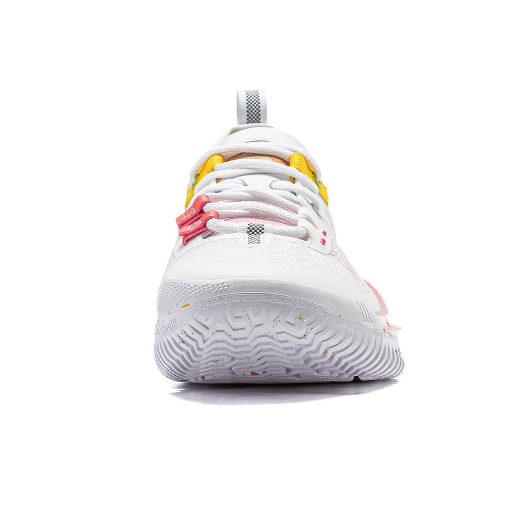 Li Ning Anti-5 Low Fashion Simple Trend Non-Slip Breathable Support Low-Top Basketball Shoes Men sneaker Standard-White ABFU005-21