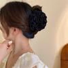Rose Flower Large Hair Claw Handmade Fabric Flowers Grab Hair Clip Sweet Shark Clip Hair Accessories for Women Girls 8/10/12cm