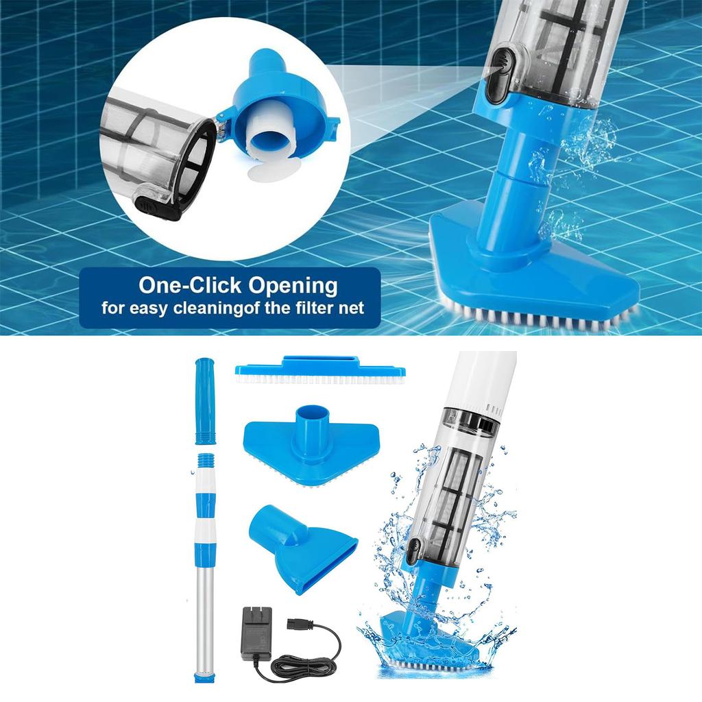 Wireless Rechargeable Pool Vacuum Cleaner Powerful Handheld Vacuum ABS Texture Pool Cleaning Machine for Cleaning Pool