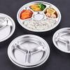 HUIHUADU 201 Stainless Steel Divided Lunch Plate