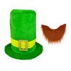 Multifunctional Parties and Event Comfortable Patricks Day Tops Hat and Beard Set Fashion Accessory Party Supplies