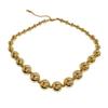 Cross-border wholesale European and American fashion ins personality exaggerated plastic transfer bead necklace female versatile sweet cool collarbone