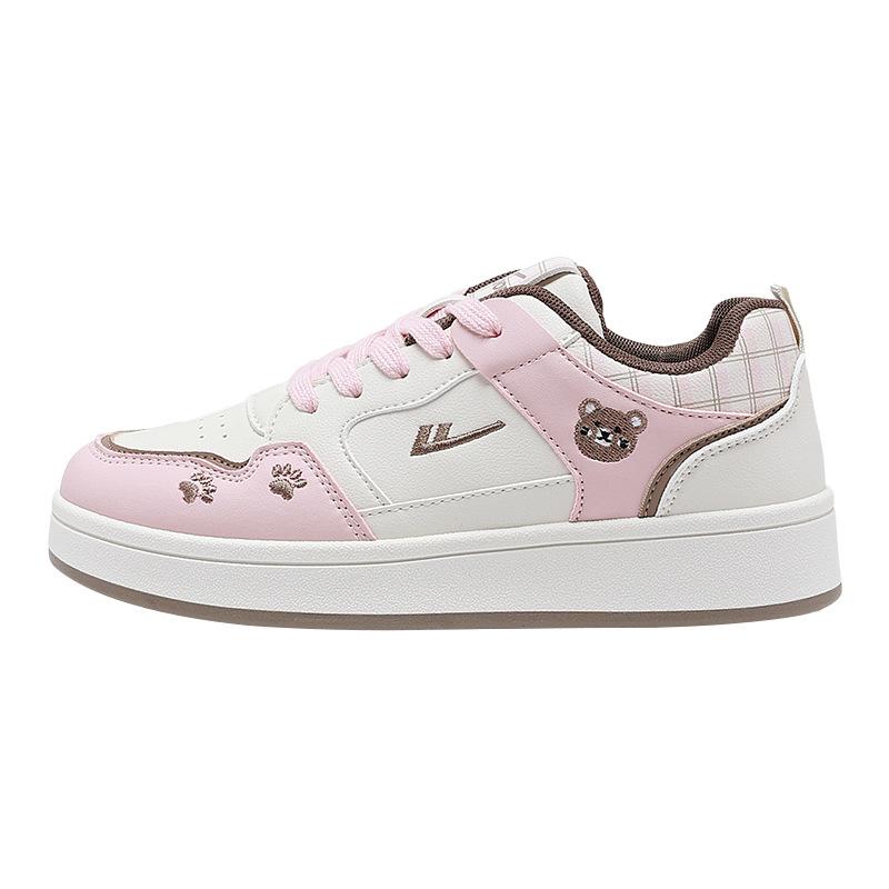 Small fresh and cute low-top board shoes embroidered small white shoes simple high school students daily commuting shoes